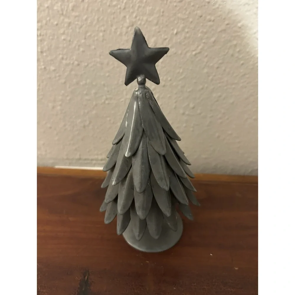 Pottery Barn Galvanized Tree with Star ~ 7.25